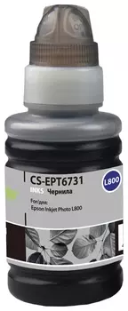 Чернила Cactus (Cs-ept6731) для снпч Epson L800/l810/l850/l1800, черные, 0,1 л