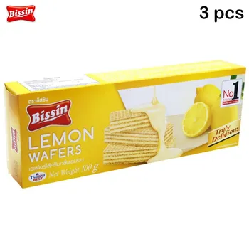 Вафли Bissin Lemon 100 гx 1 шт/3 шт/6 шт/12 шт - Thai Snack 100 g