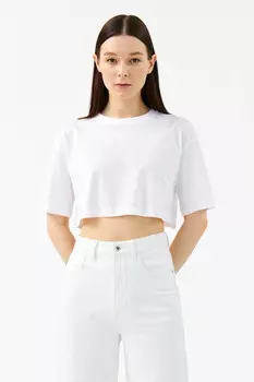 Топ-футболка укороченный oversize