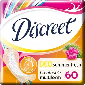 Прокладки Discreet Deo Summer Fresh Multiform ежедневные 60шт