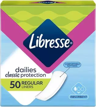 Прокладки Libresse Classic Regular ежедневные 50шт