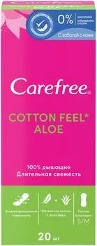 Прокладки Carefree Cotton Feel Aloe ежедневные 20шт