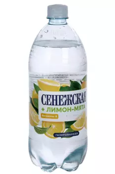 Вода мин Сенежская+Лимон-Мята газ, 1 л, пэт