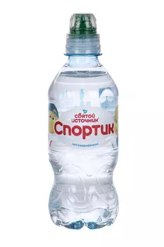 Вода мин Святой Источник б/газа, 0,33 л, пластик спортик детская