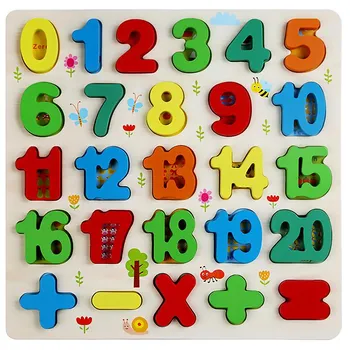 Wooden Puzzle Toddler Wooden Puzzle Early Education Alphanumeric Shape Puzzle Toddler Learning Puzzle Toy
