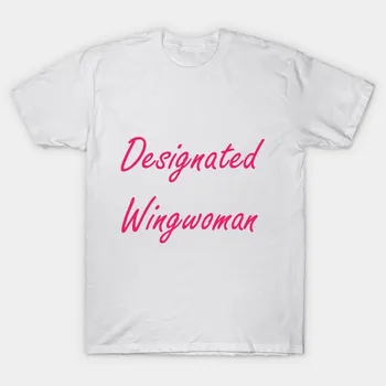 Футболка женская Designated Wingwoman Harajuku Print Kawaii футболка летняя женская футболка с коротким рукавом топ футболка S