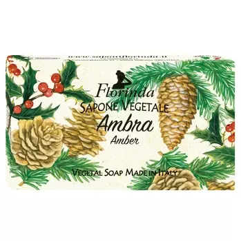 FLORINDA Мыло растительное, амбра / Ambra 100 г