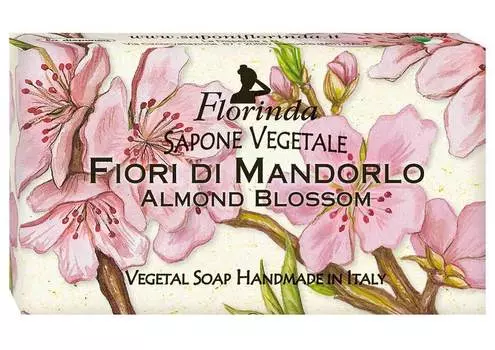 FLORINDA Мыло растительное, цветок миндаля / Fiori Di Mandorlo 200 г