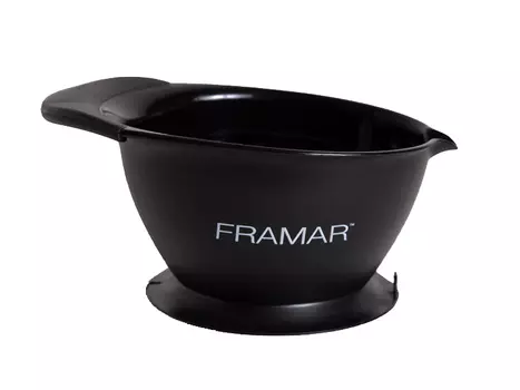 FRAMAR Миска для окрашивания, с основанием-присоской / SureGrip Suction Bowl Black 1 шт