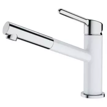 Смеситель для кухни Franke ORBIT PULL-OUT хром/белый (115.0623.139)