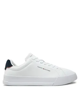 Кроссовки Th Court Lth Detail Ess FM0FM05367 Tommy Hilfiger, белый