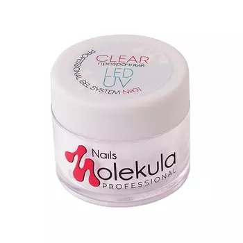NAILS MOLEKULA PROFESSIONAL Гель строительный для наращивания Gel Clear