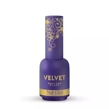 NAIL CLUB Матовый каучуковый топ-гель для ногтей VELVET 18.0