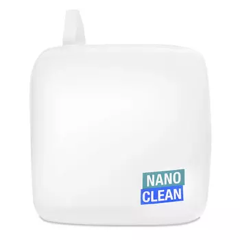 NANOCLEAN Белая матовая косметичка на молнии с петелькой для подвешивания