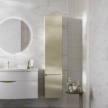 Шкаф пенал для ванной KERAMA MARAZZI Cubo 165 L лимо матовый