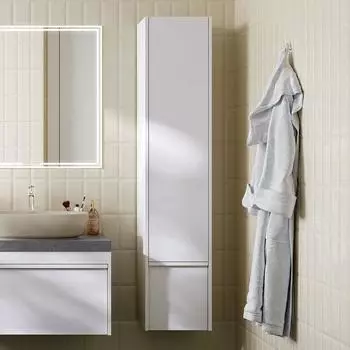 Шкаф пенал для ванной KERAMA MARAZZI Modula 165 белый глянцевый