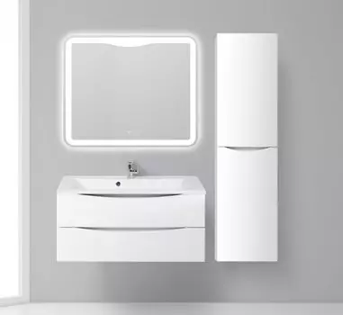 Шкаф пенал для ванной BelBagno Fly -Marino L bianco opaco