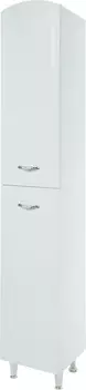 Шкаф-пенал Bellezza Амелия 35 L, с бельевой корзиной, белый