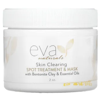 Eva Naturals, Очищение кожи, точечное лечение и маска, 2 унции