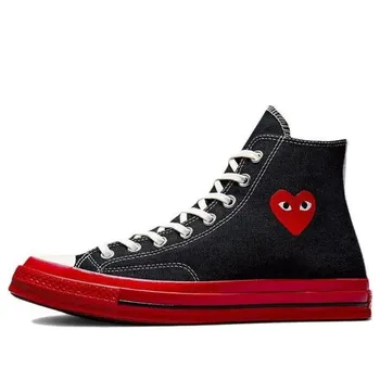Кроссовки x comme des garcons play chuck 70 high 'black red' Converse, черный