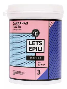 Сахарная паста для шугаринга Let's Epil (мягкая): Паста 330г