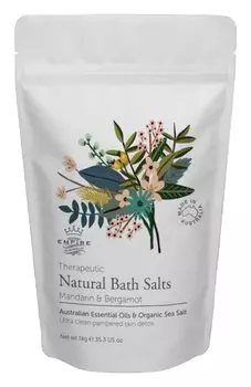 Соль для ванны с маслами мандарина и бергамота Therapeutic Series (1000g) Empire Australia