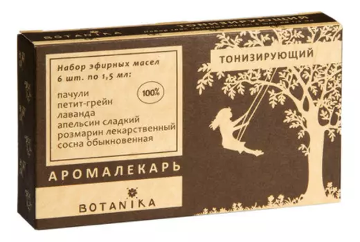 Набор эфирных масел 100% Тонизирующий 6*1,5мл