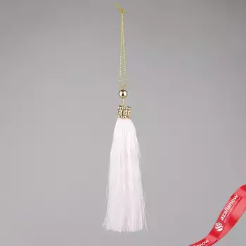 Украшение подвесное Кисточка, 21х3,5х3,5см, белый