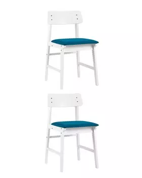 Стул oden white 2 шт. (stoolgroup) синий 43x77x55 см.