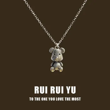 RUI RUI YU милый медведь кролик новый кулон ожерелье для женщин мужчин подруга пара любовник ювелирные изделия подарок 1 PC
