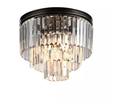 Люстра каскад 31100 31106/PL black+gold Newport