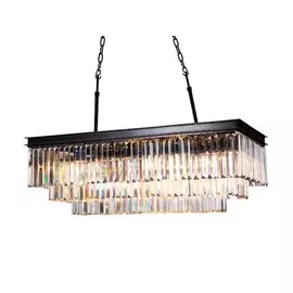 Подвесная хрустальная люстра 31100 Newport 31111/S black+gold