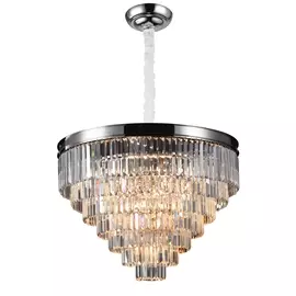 Подвесная хрустальная люстра 31100 Newport 31118/S nickel