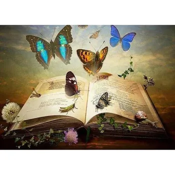 5D DIY алмазная живопись книги пейзажи Алмазная вышивка крестиком ремесла полная круглая дрель домашний декор ручной художественный подарок Full Round 15x20CM