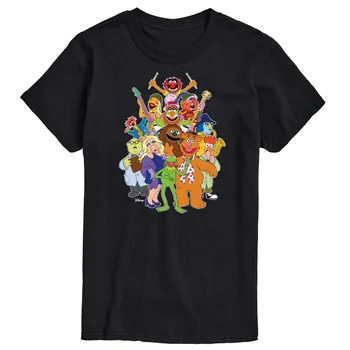 Мужская футболка Disney's The Muppets Muppets Group Licensed Character, черный