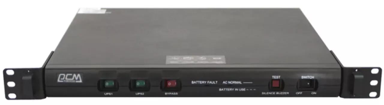 ИБП Powercom KIN-600AP RM, ID(1152586), 600VA/480W, Линейно-интерактивный, аппроксимированная синусоида, Rack, 1U, USB,