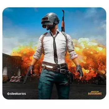 Игровой коврик для мыши Steelseries QcK+ PUBG Erangel Edition рисунок 450x400x2мм