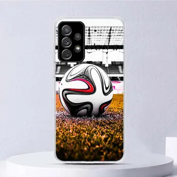 Мягкий чехол с дизайном футбольного мяча для Samsung Galaxy A52 A53 A32 A22 A12 5G, чехол для телефона A33 A23 A13 A72 A73 A02S A03S A42 Co Samsung A02S