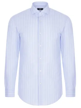 Рубашка Slim Fit в полоску BOSS