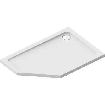 Душевой поддон акриловый 120x80 см асимметричный правый