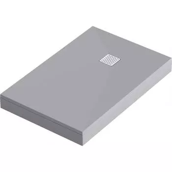 Душевой поддон Keram литьевой мрамор 120x80 см цвет грей