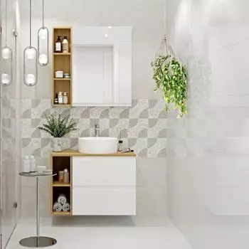 Плитка настенная Cersanit Rockstone A16271 29.8x59.8 см 1.25 м² цвет белый A16271