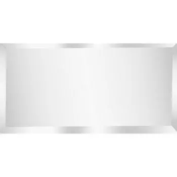 Зеркальная плитка Omega Glass NNLM34 прямоугольная 20x10 см глянцевая цвет серебро 1 шт.
