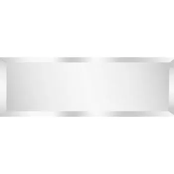 Зеркальная плитка Omega Glass NNLM37 прямоугольная 30x10 см глянцевая цвет серебро 1 шт.