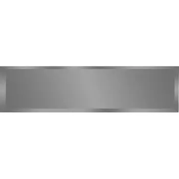 Зеркальная плитка Omega Glass NNLM42 прямоугольная 40x10 см глянцевая цвет графит 1 шт.