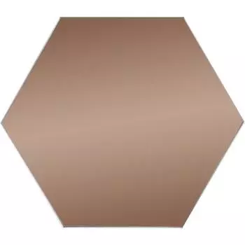 Зеркальная плитка Omega Glass NNLM62 сота 20x17.3 см глянцевая цвет бронза 1 шт.