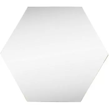 Зеркальная плитка Omega Glass NNLM61 сота 20x17.3 см глянцевая цвет серебро 1 шт.