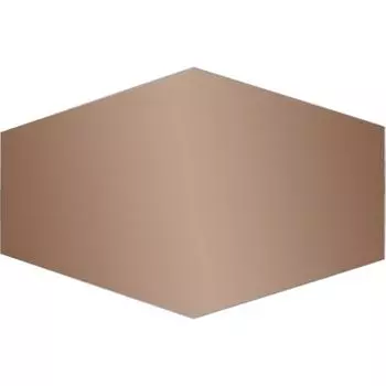 Зеркальная плитка Omega Glass NNLM75 сота 30x20 см глянцевая цвет бронза 6 шт.