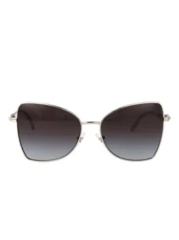 Солнцезащитные очки Jimmy Choo Eyewear в оправе «бабочка», серебристый