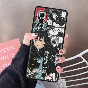 Чехол Kimetsu Funda с аниме-убийцей демонов для Xiaomi Mi 11 Lite 5G NE 11T Pro 10T 9T Note 10 12 12X 12S Ultra Soft Shell Phone Cover Mi Note 10 Lite